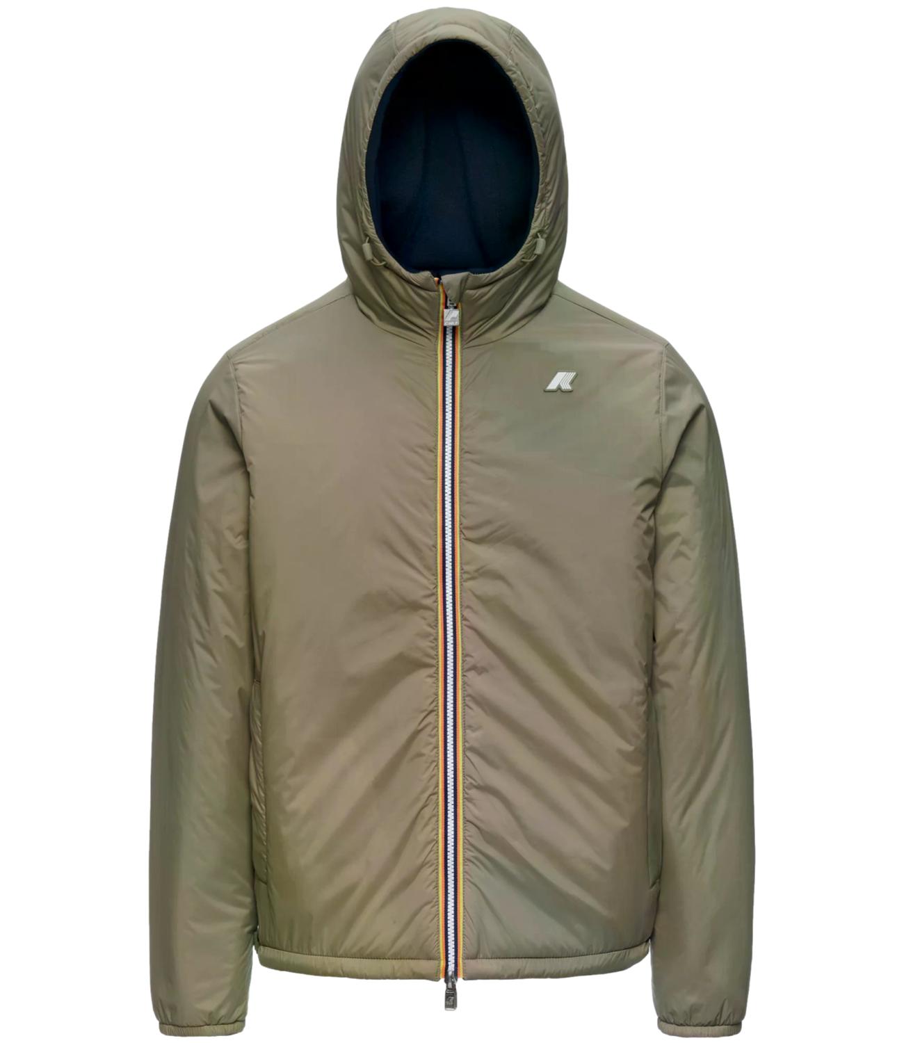 Giacca K-Way K8142YW Uomo - Blue Depth - Green Army