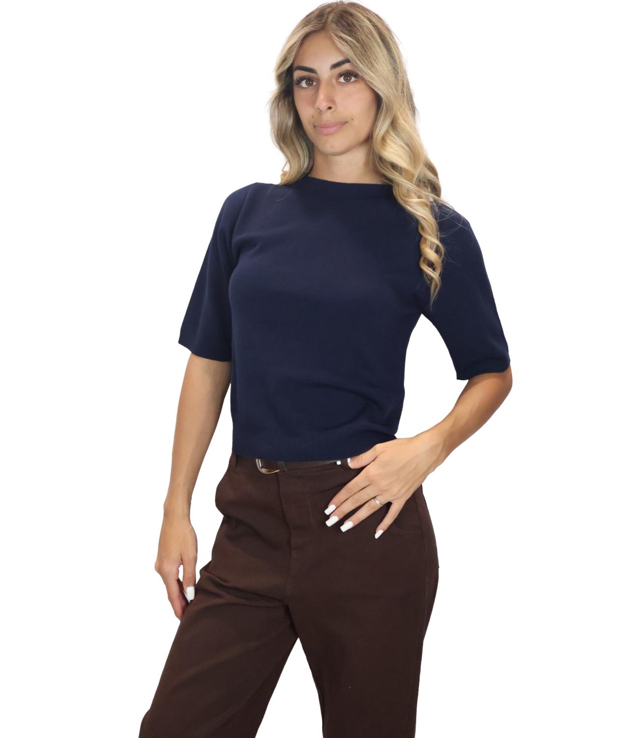 Maglia Kontatto 3M1704C Donna - Navy