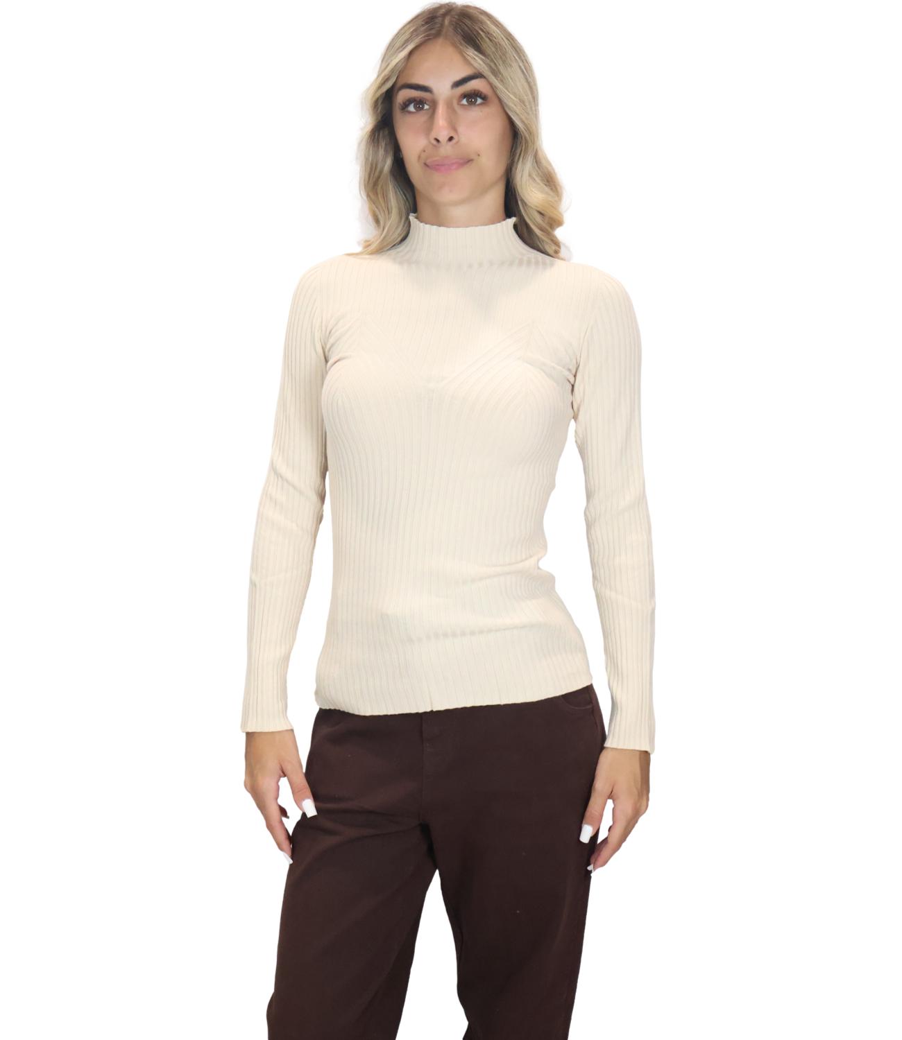 Maglia Kontatto 3M1714C Donna - Talco