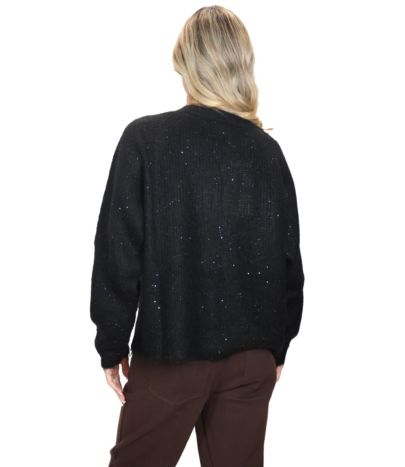 Cardigan Kontatto 3M1831C Donna - NerO-Black