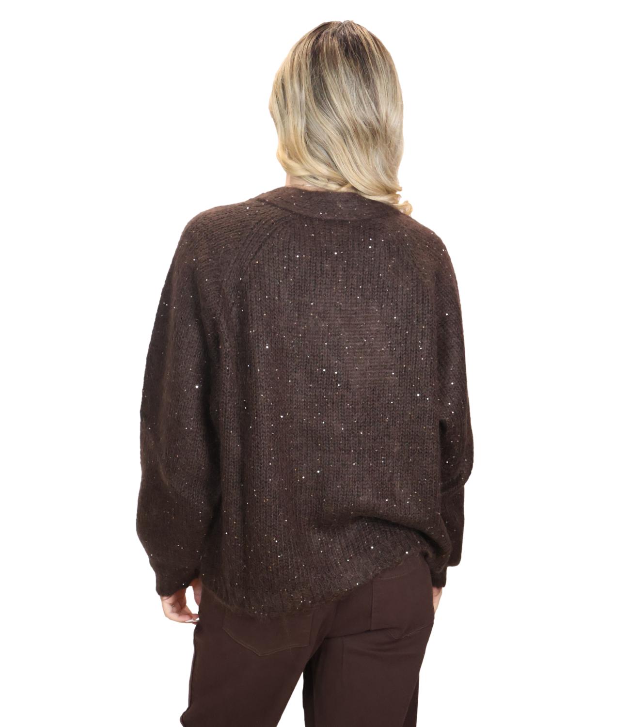 Cardigan Kontatto 3M1831C Donna - Moka