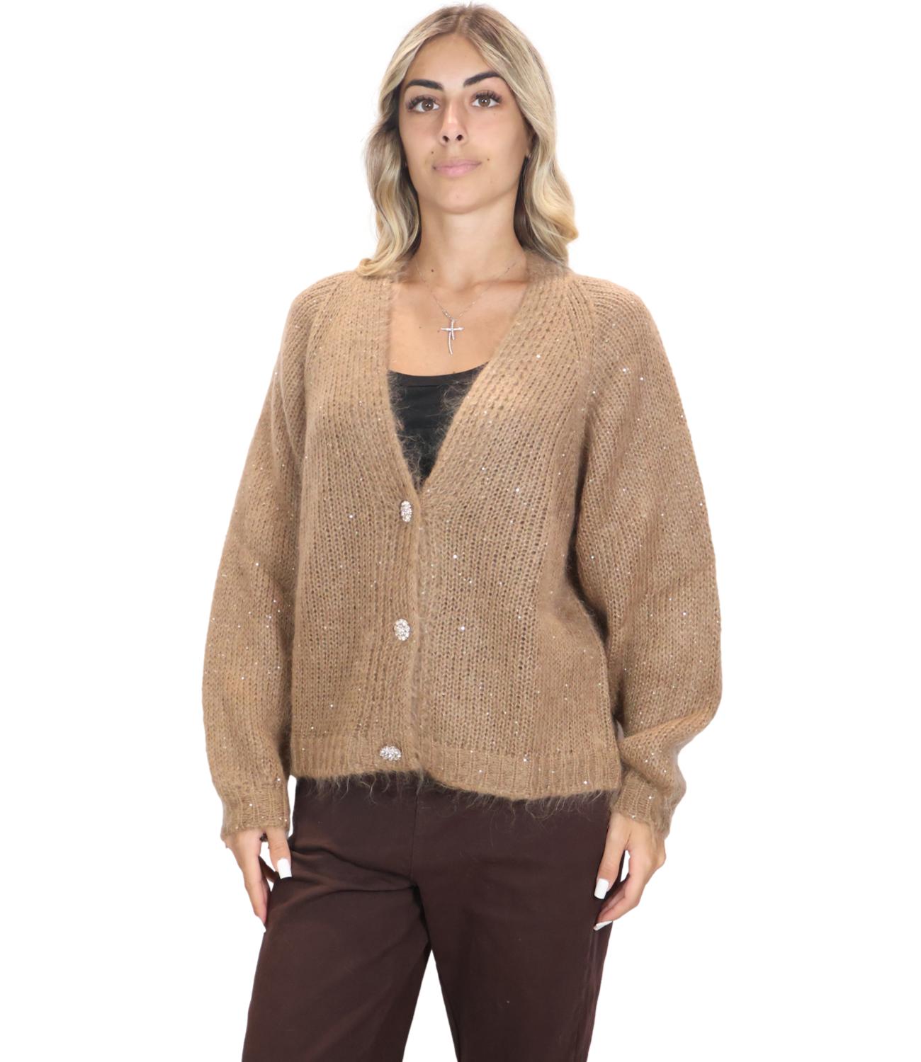 Cardigan Kontatto 3M1831C Donna - Mastice