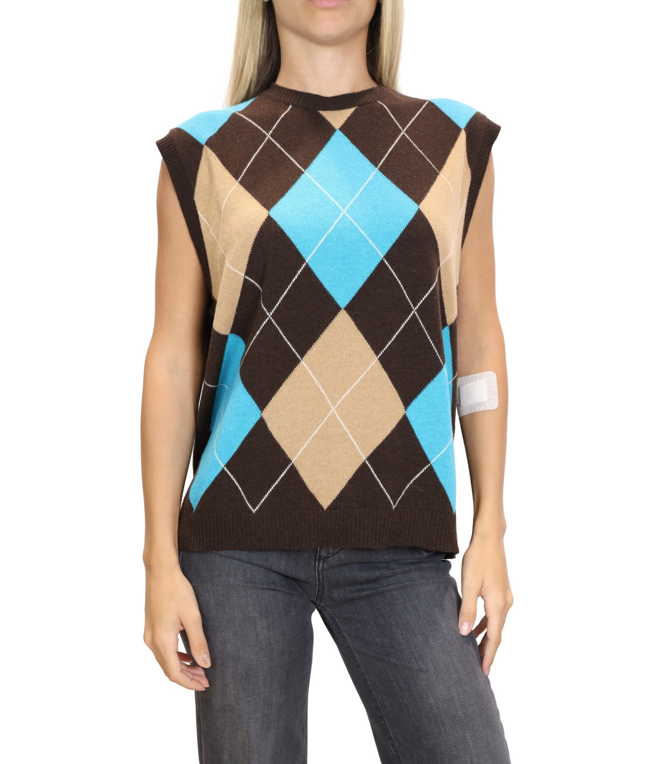 Gilet Kontatto 3M1938NI Donna - Moka/turchese
