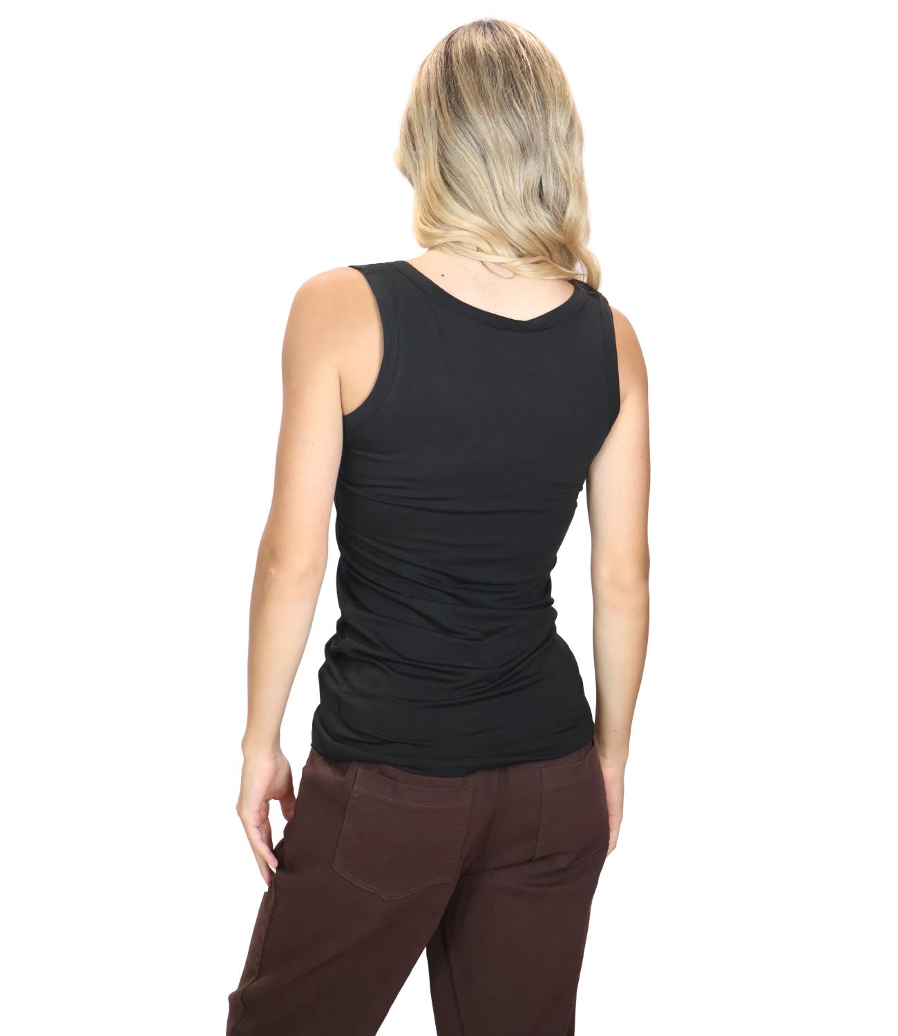 Canotta Kontatto MR7002C Donna - NerO-Black
