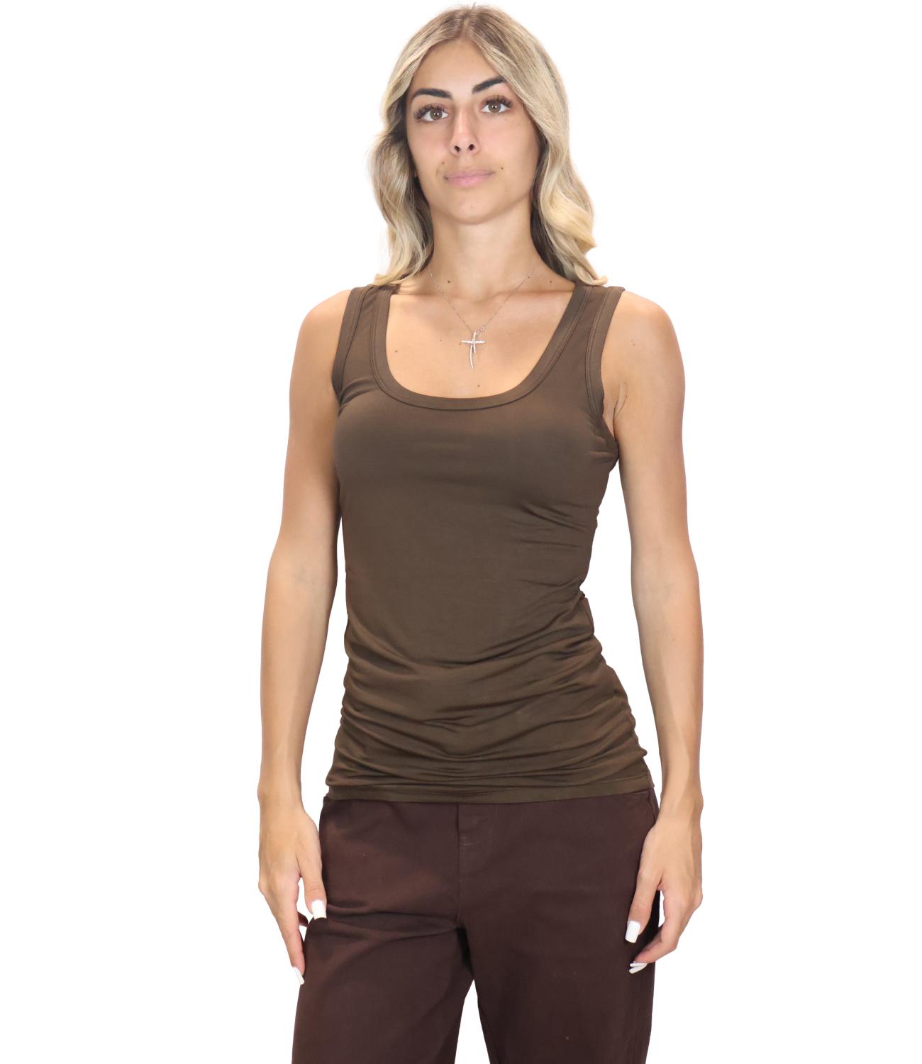Canotta Kontatto MR7002C Donna - Moka