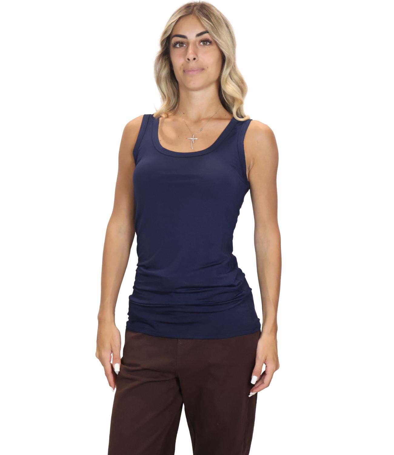 Canotta Kontatto MR7002C Donna - Blu/blue