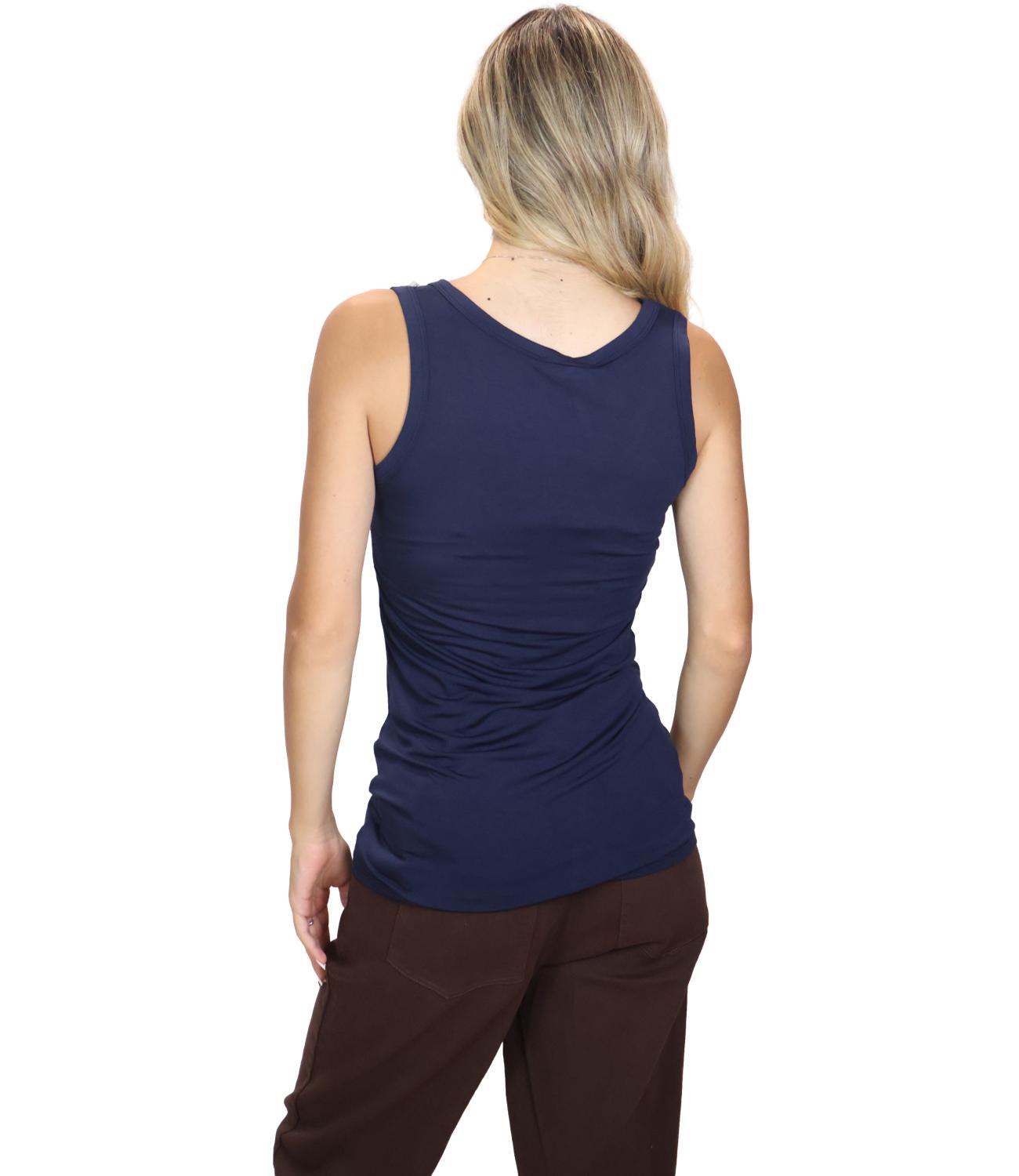 Canotta Kontatto MR7002C Donna - Blu/blue