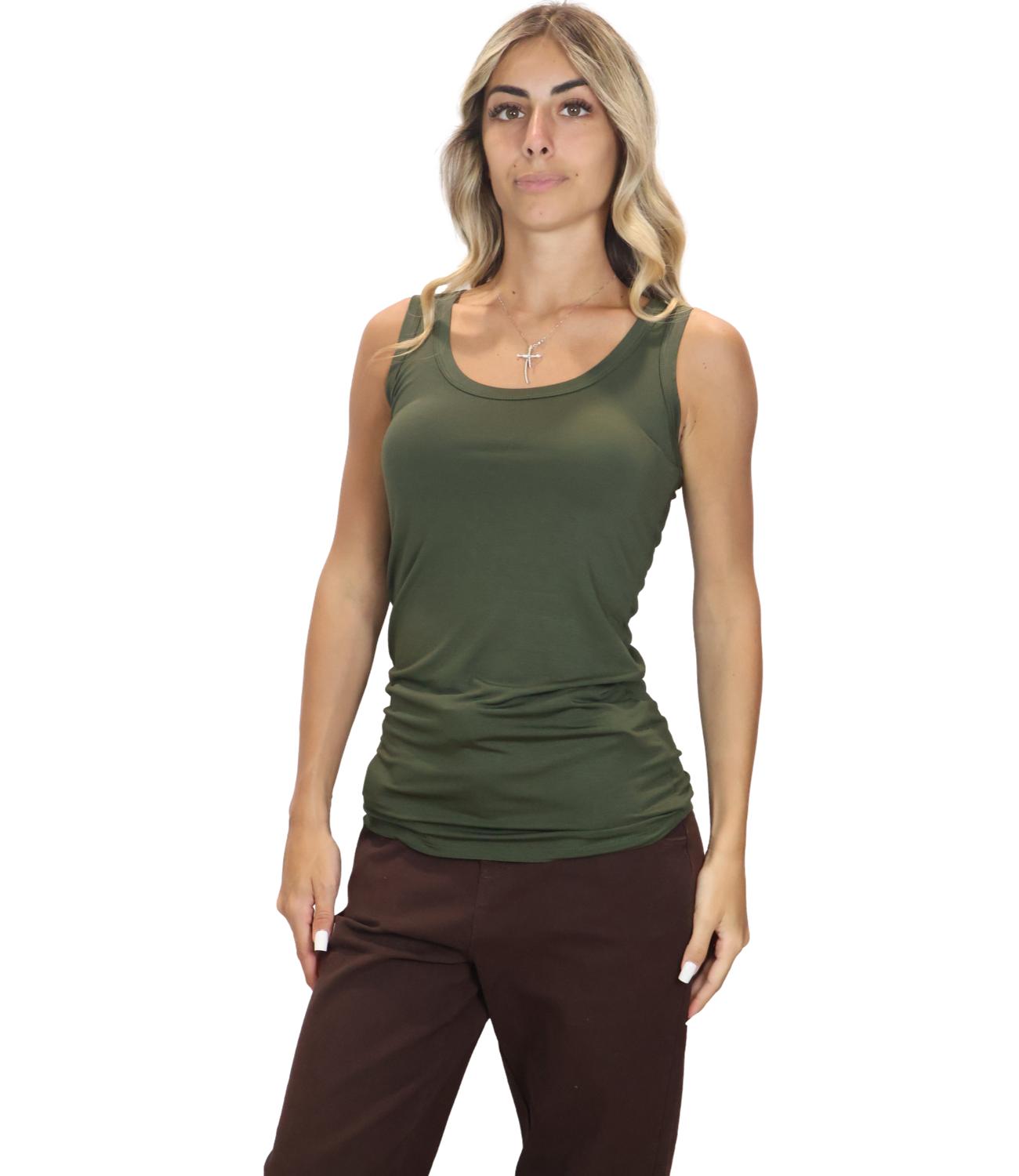Canotta Kontatto MR7002C Donna - Khaki