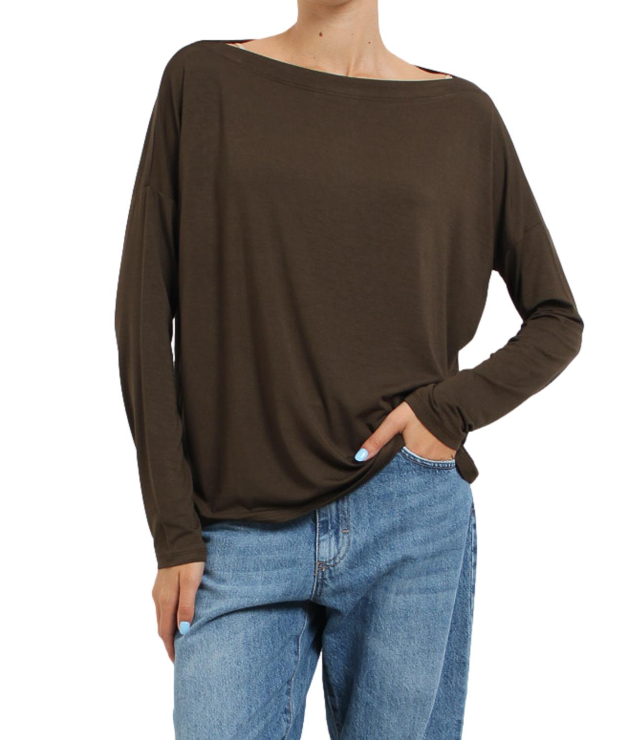 Blusa Kontatto MR7003C Donna - Moka