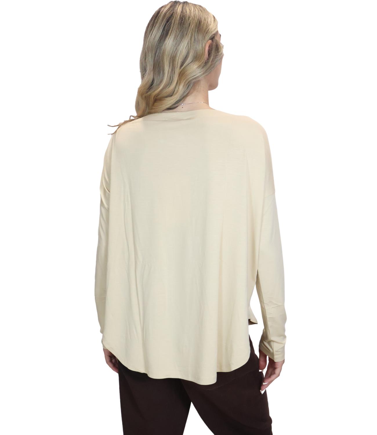 Blusa Kontatto MR7003C Donna - Talco