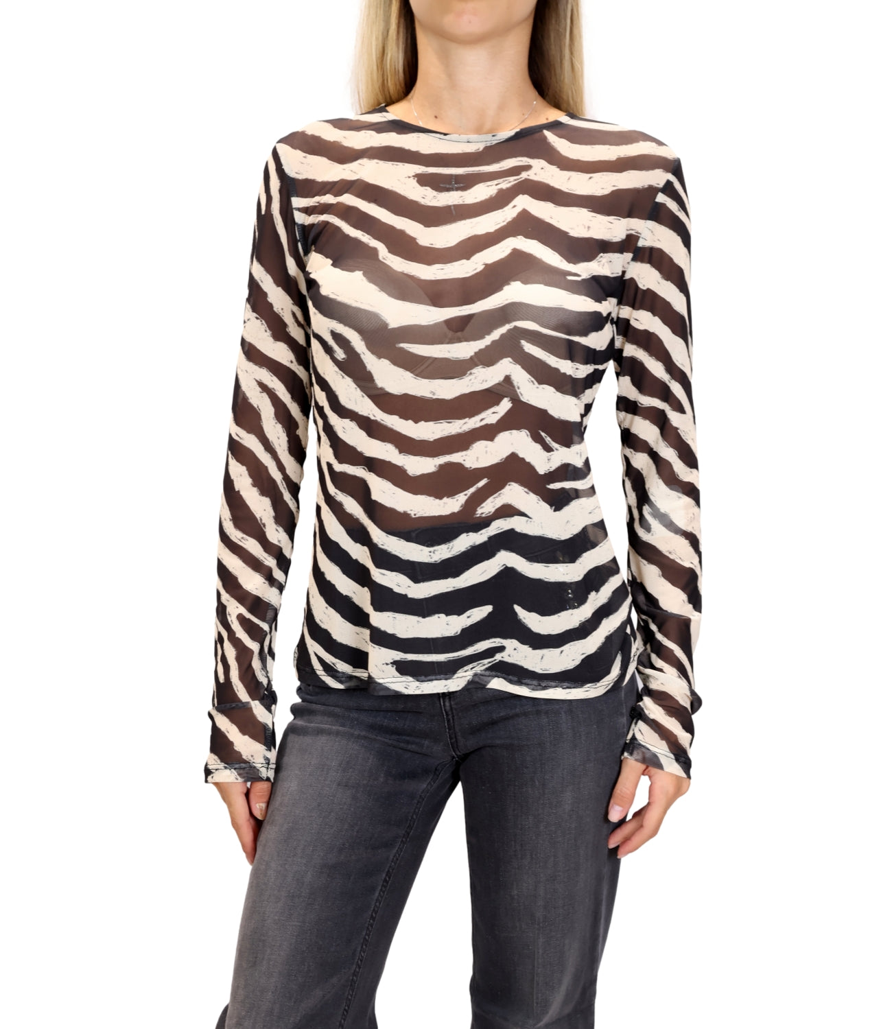 Maglia Kontatto MR7033N Donna - Zebra