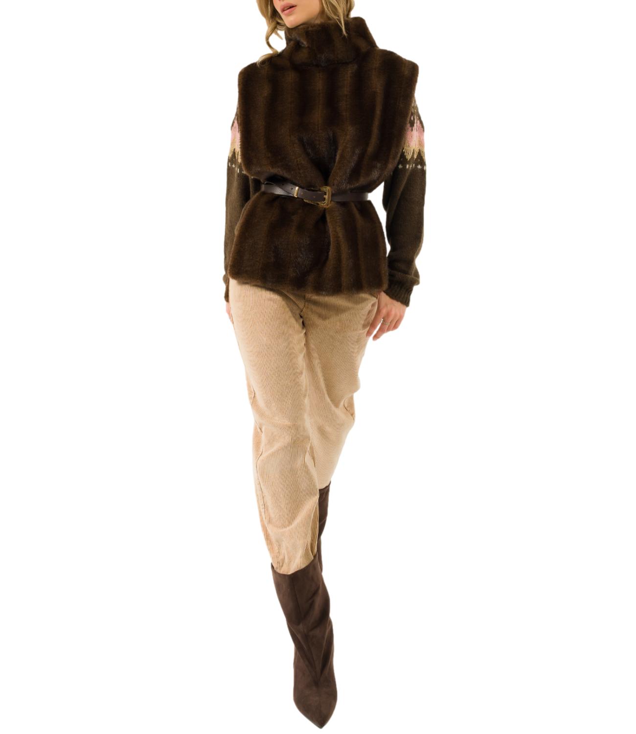 Pantalone Kontatto VL302C Donna - Sughero