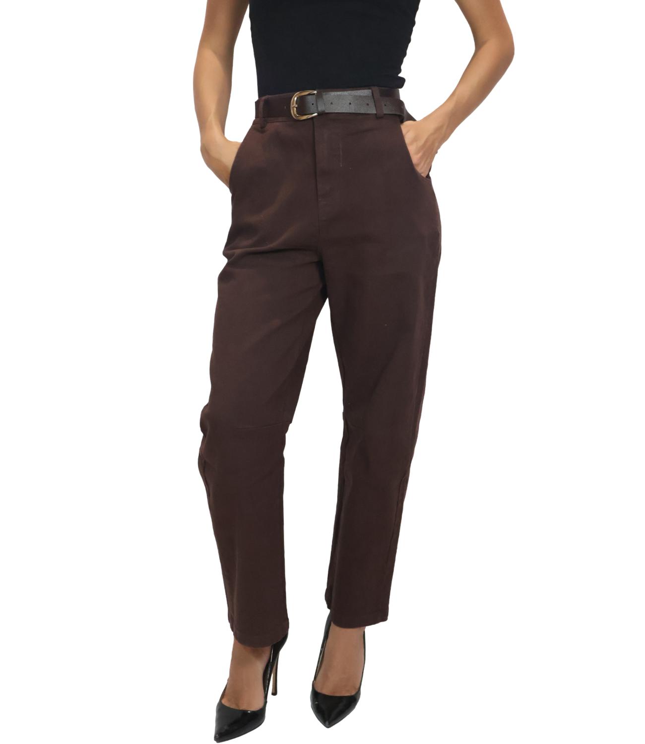 Pantalone Kontatto VL304C Donna - Moka