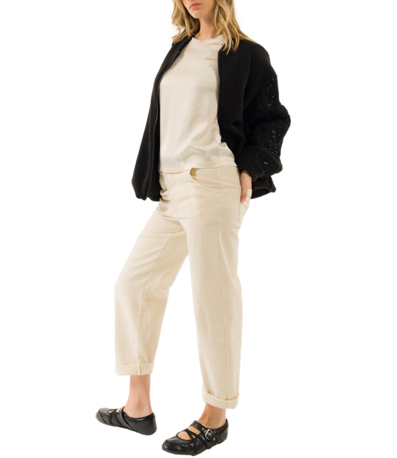 Pantalone Kontatto VL304C Donna - Talco