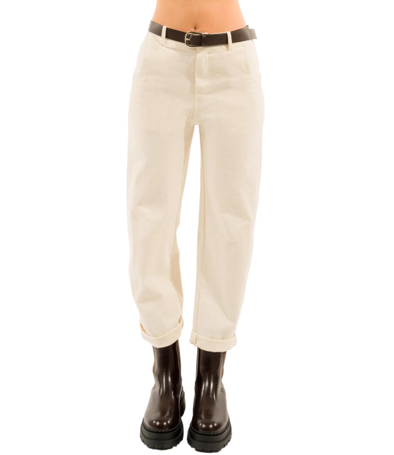 Pantalone Kontatto VL304C Donna - Talco