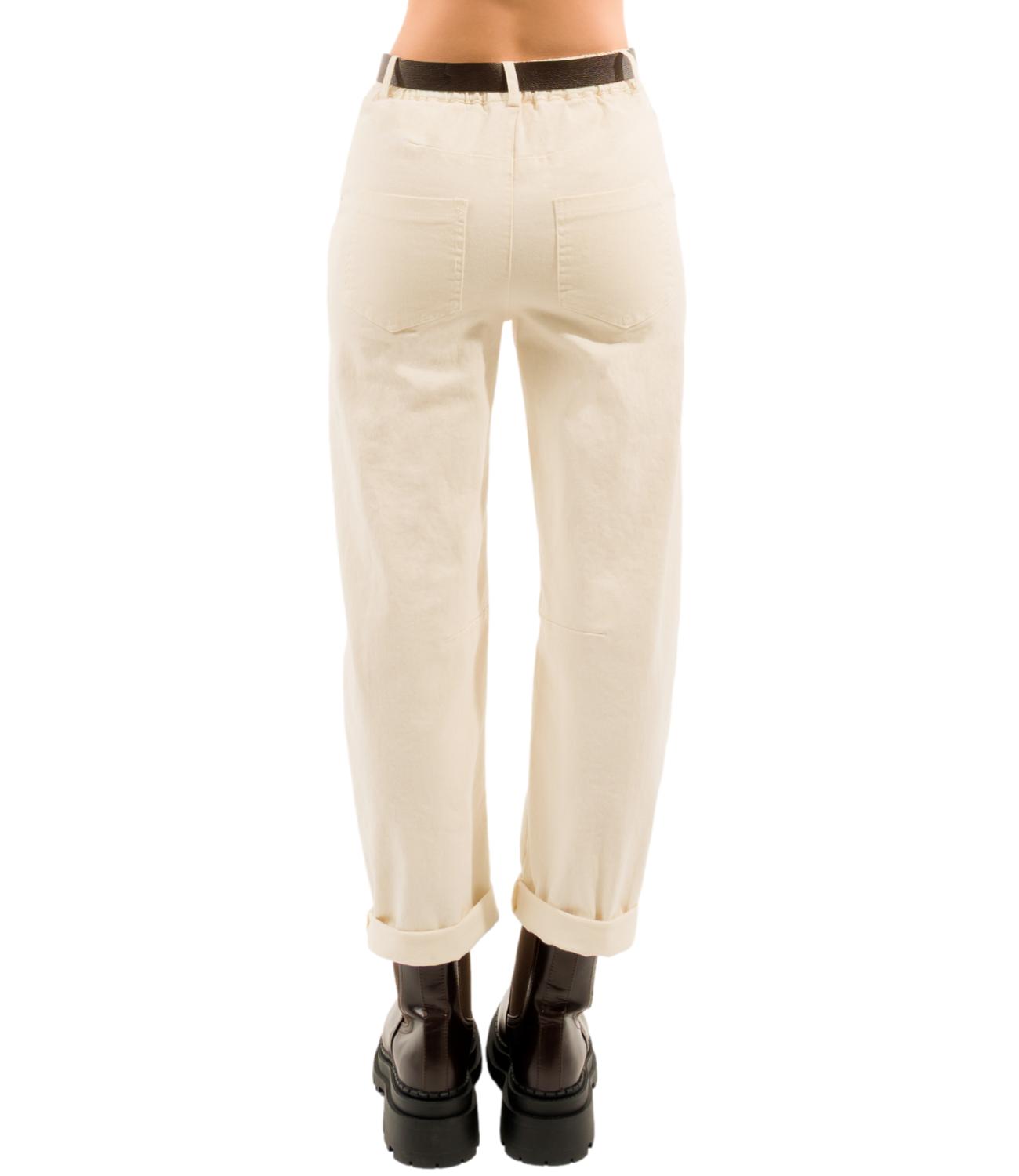 Pantalone Kontatto VL304C Donna - Talco