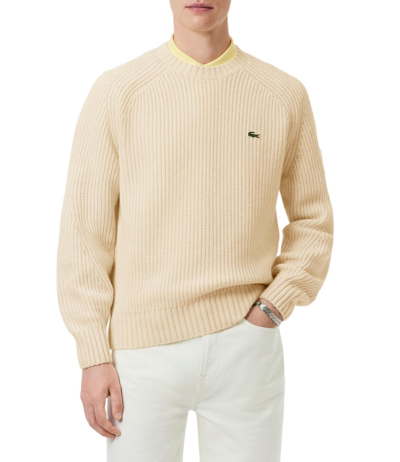 Pullover Lacoste AH3142 Uomo - Panna