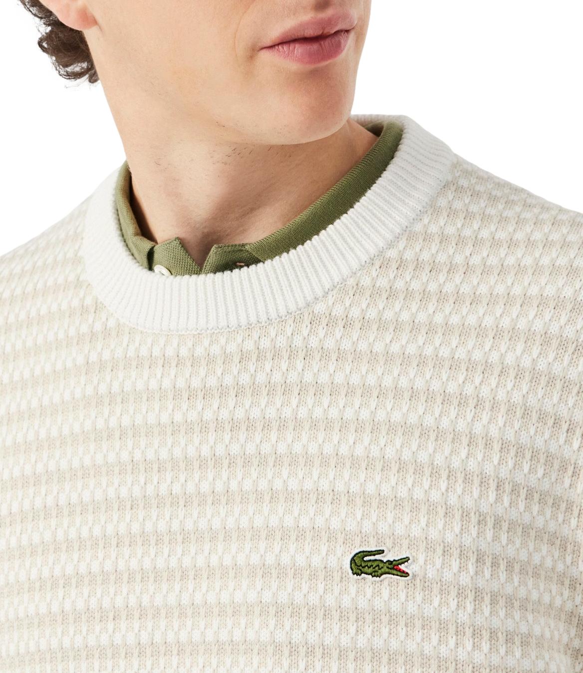Pullover Lacoste AH8569 Uomo - Beige