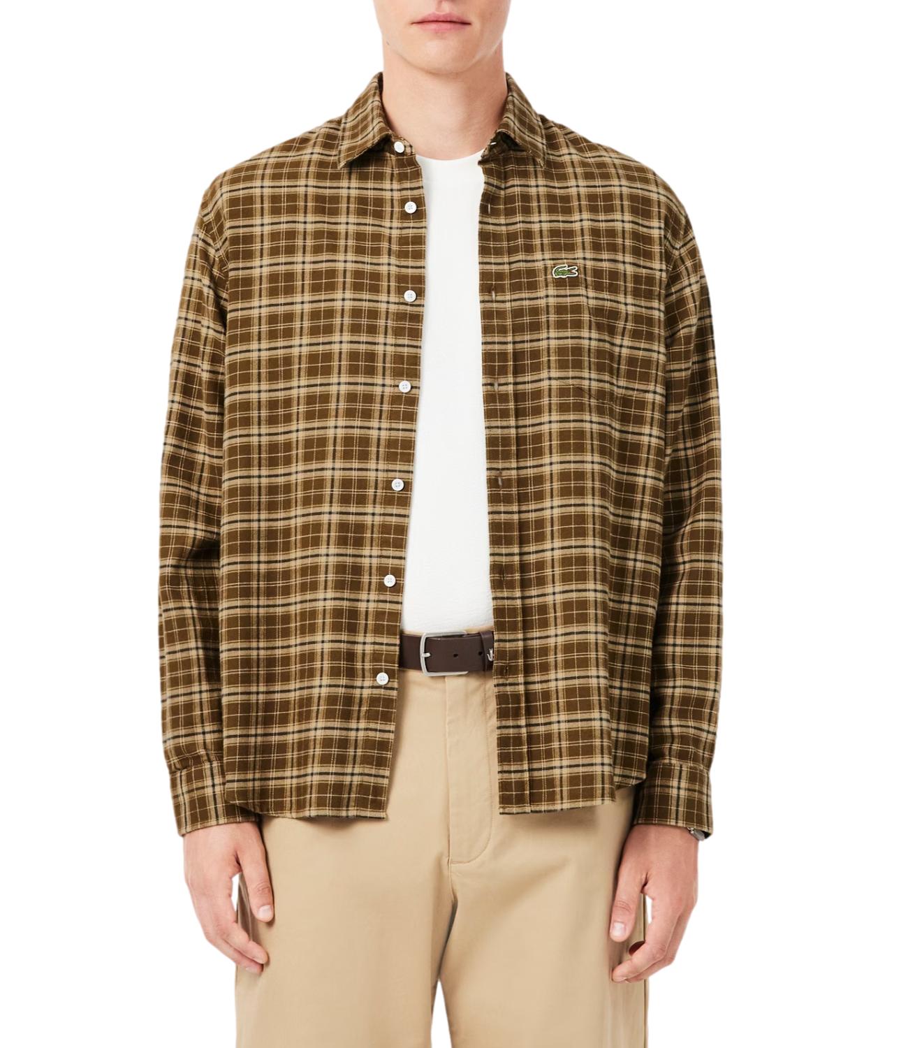 Camicia Lacoste CH8825 Uomo - Marrone/beige