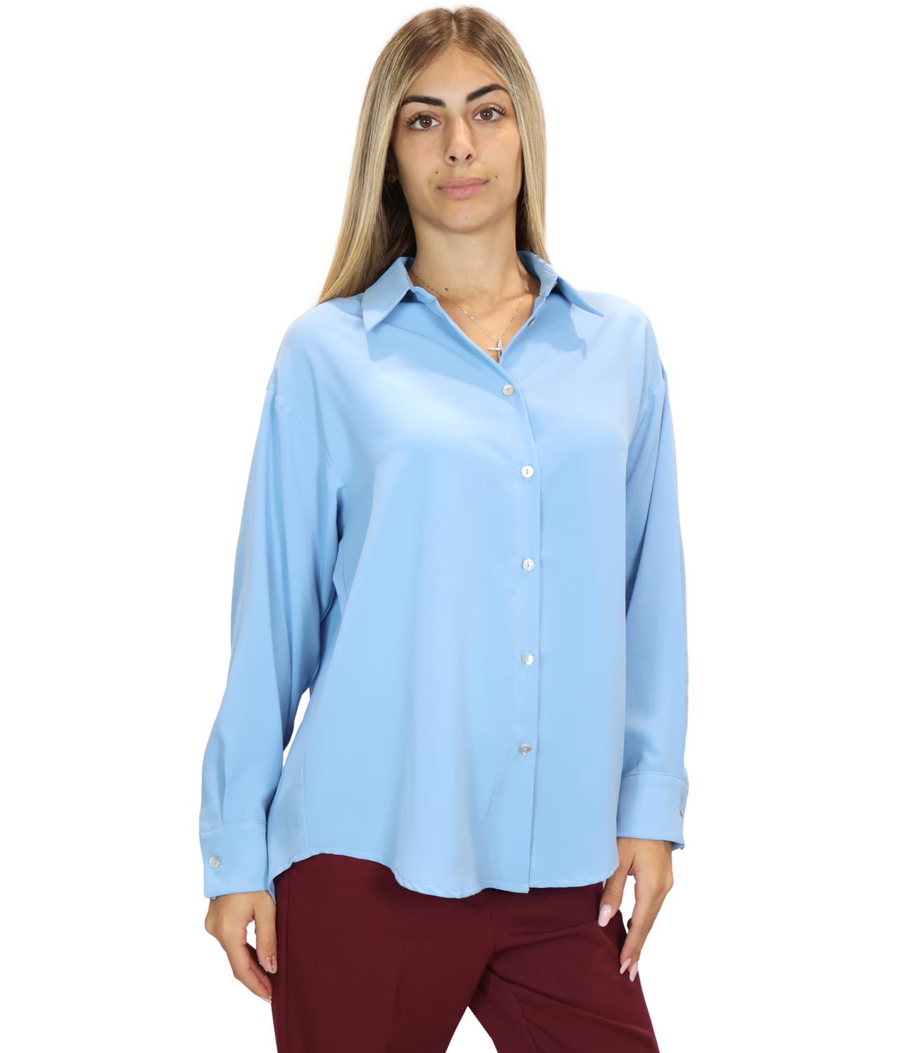 Camicia Le Streghe A26AD118 Donna - Azzurro
