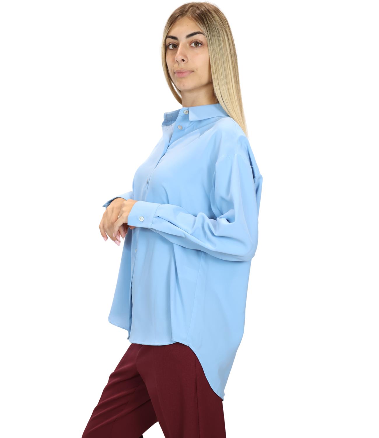Camicia Le Streghe A26AD118 Donna - Azzurro