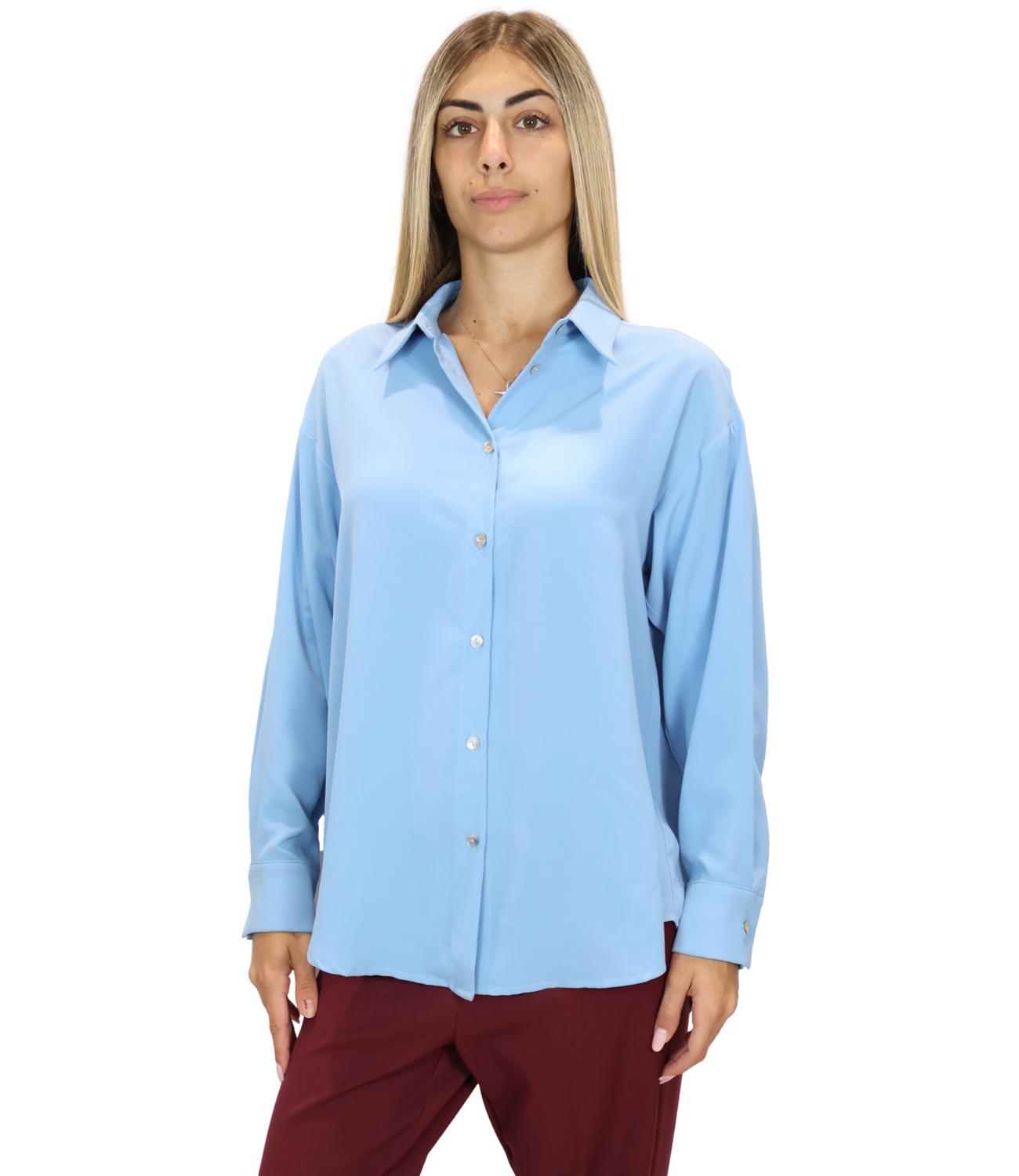 Camicia Le Streghe A26AD118 Donna - Azzurro