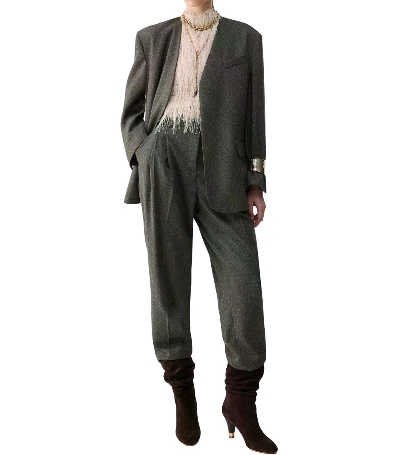 Pantalone Liu jo CF6077T800A Donna - Dk.green Tweed