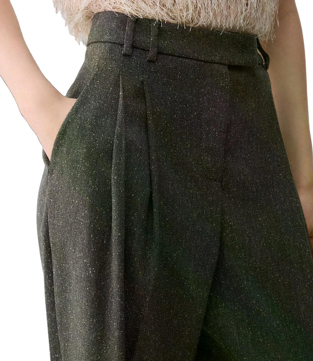 Pantalone Liu jo CF6077T800A Donna - Dk.green Tweed