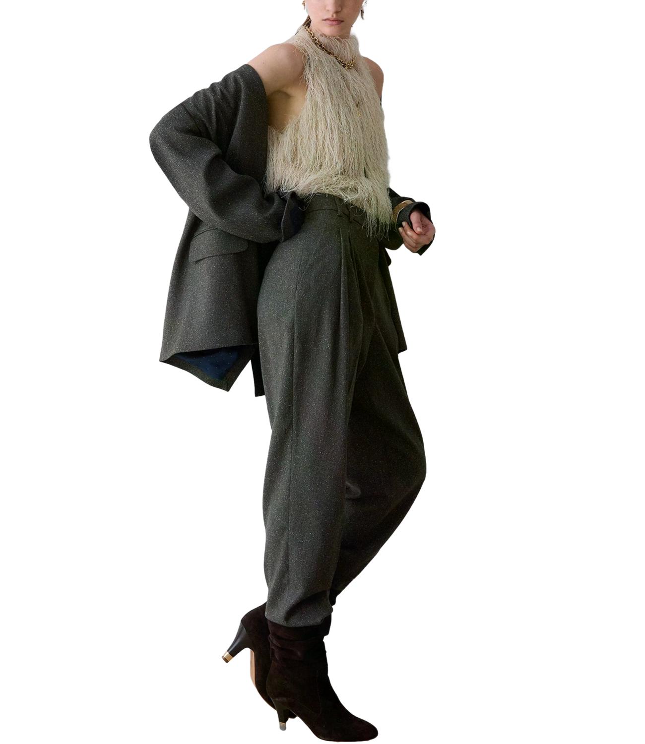 Pantalone Liu jo CF6077T800A Donna - Dk.green Tweed
