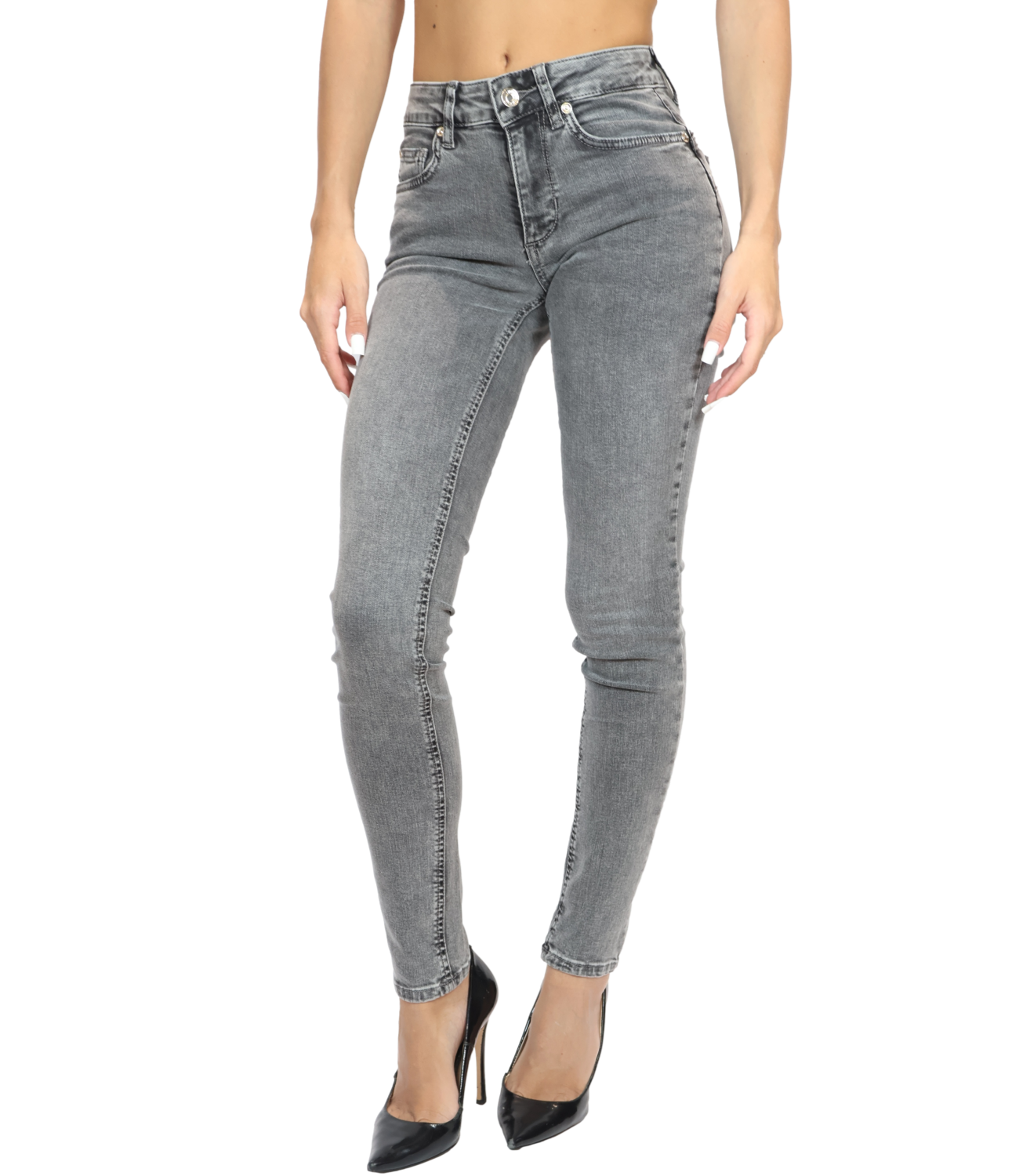 Pantalone Liu jo UF6002D0357 Donna - Denim Grey Hope Wash