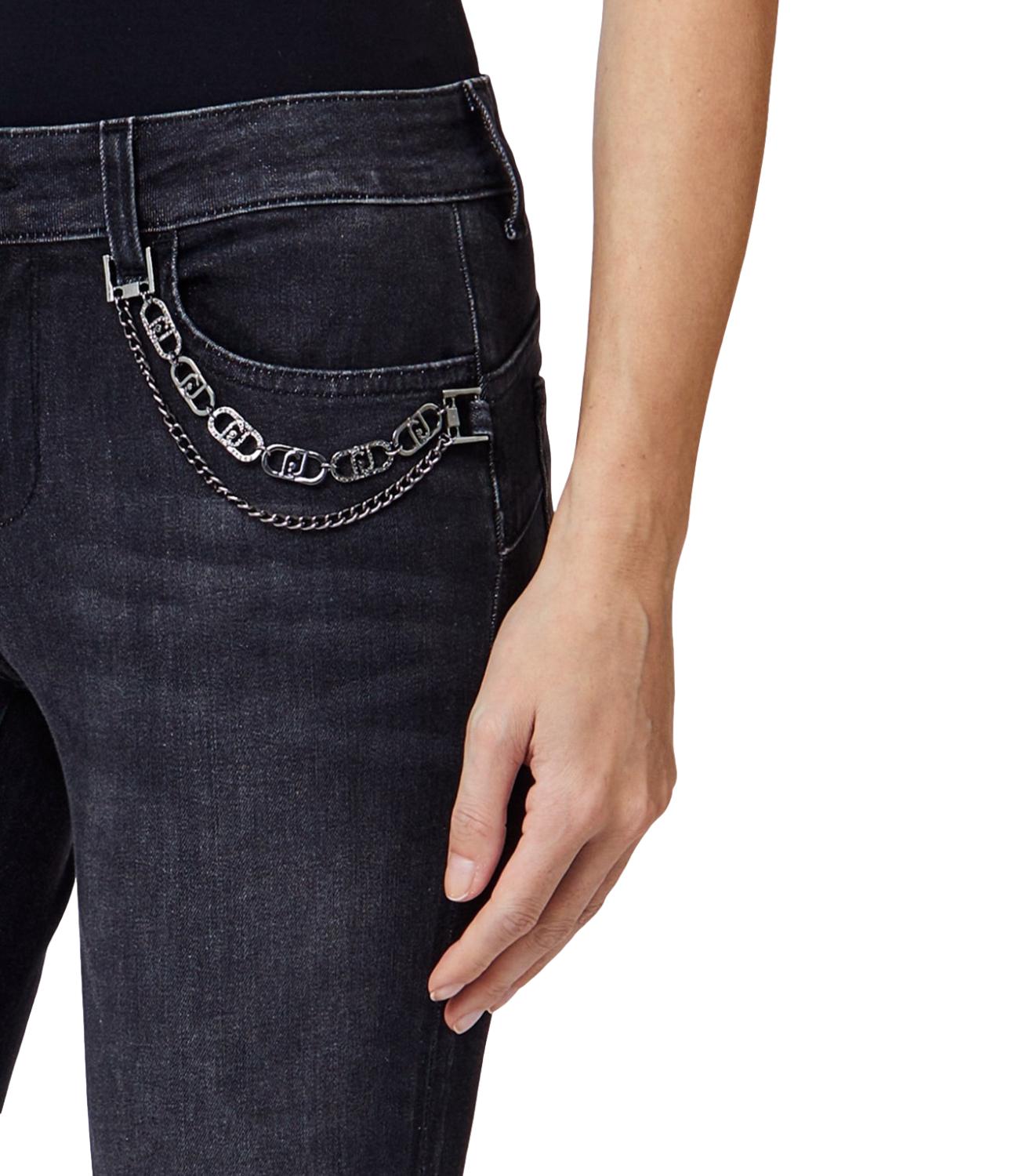Pantalone Liu jo UF6006D4797 Donna - Den.black Twist Wash