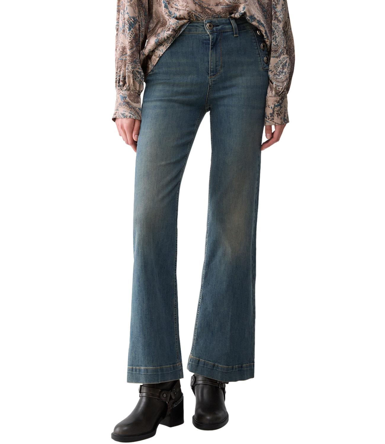 Pantalone Denim Liu jo UF6093D0328 Donna - Den.blue Dirty Jolie