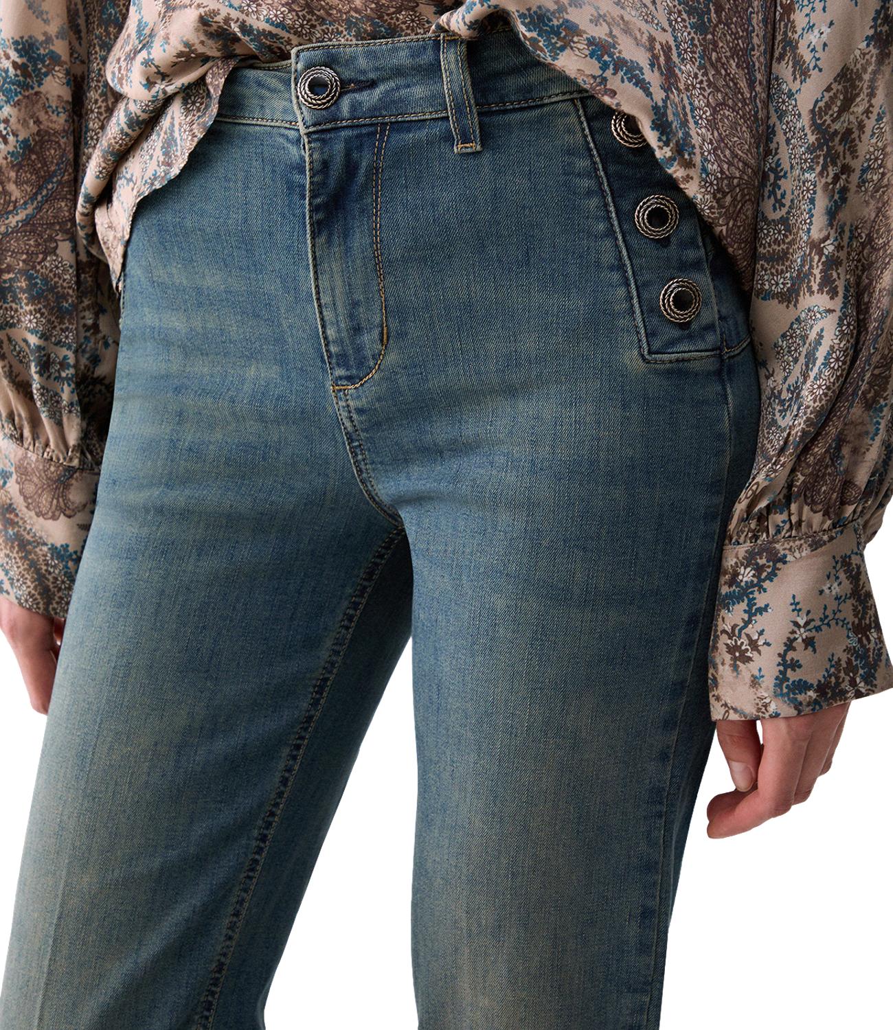 Pantalone Denim Liu jo UF6093D0328 Donna - Den.blue Dirty Jolie