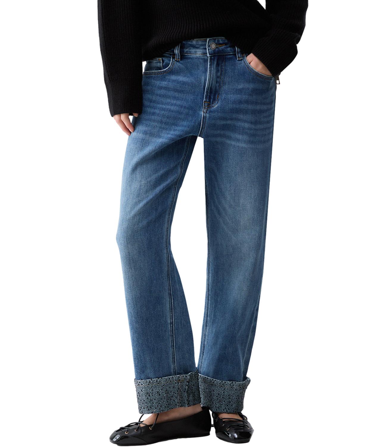 Jeans Liu jo UF6113D0365 Donna - Den.blue Lt.flower W