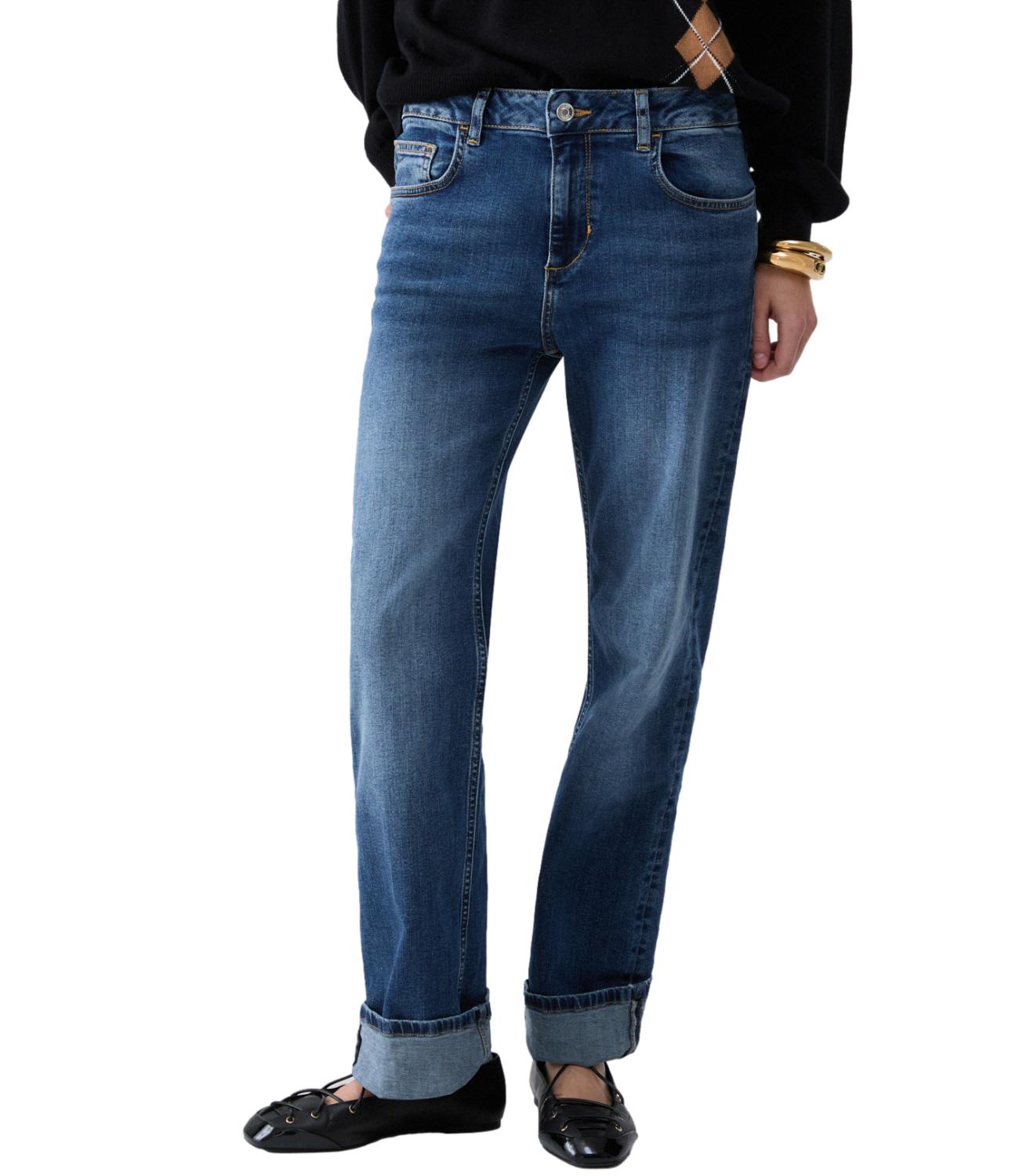 Pantalone Denim Liu jo UF6225D0360 Donna - Den.blu Mid Comfort