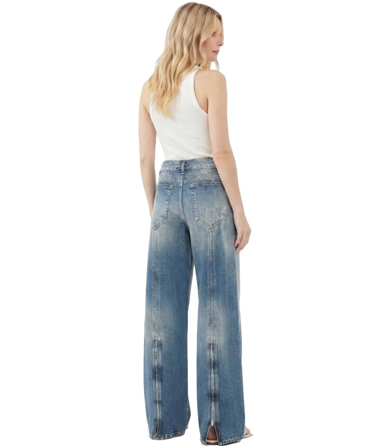 Jeans Liu jo UF6500D0396 Donna - Den.blue Vint.zip wa