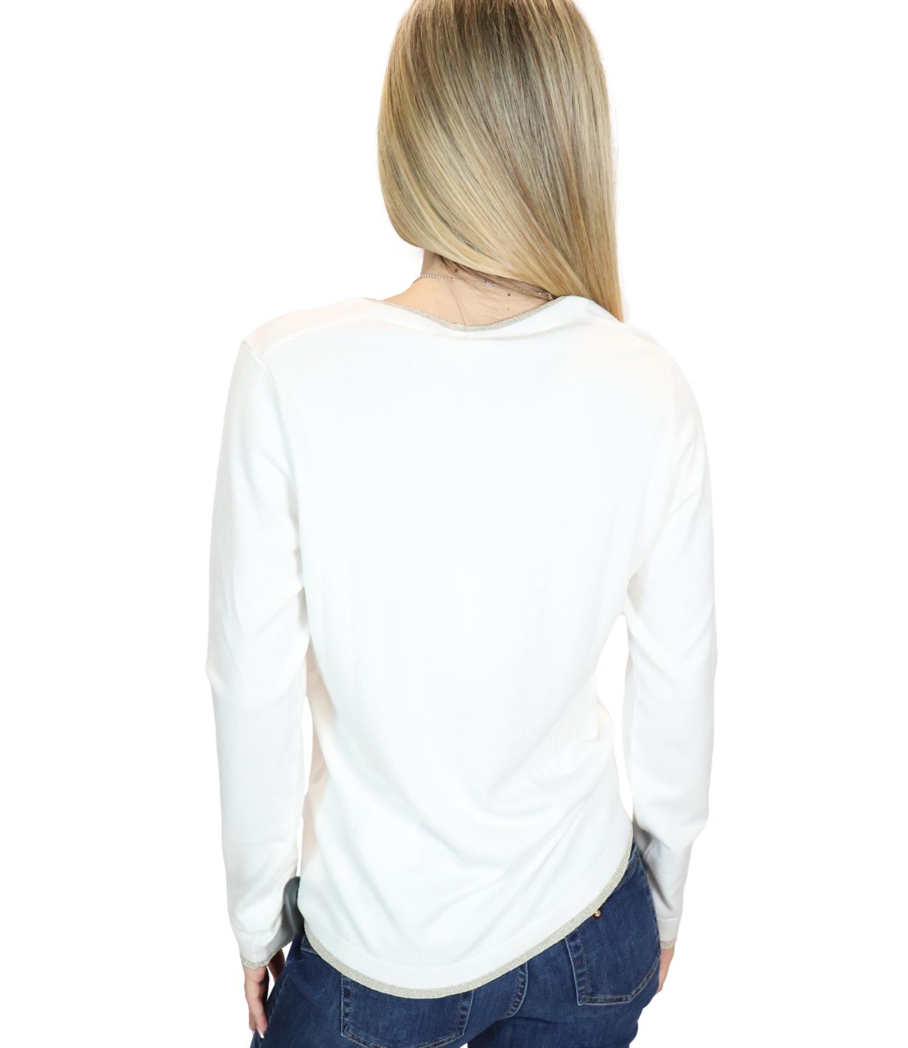 Maglia Liu jo WF6012MS49I Donna - Bianco Lana
