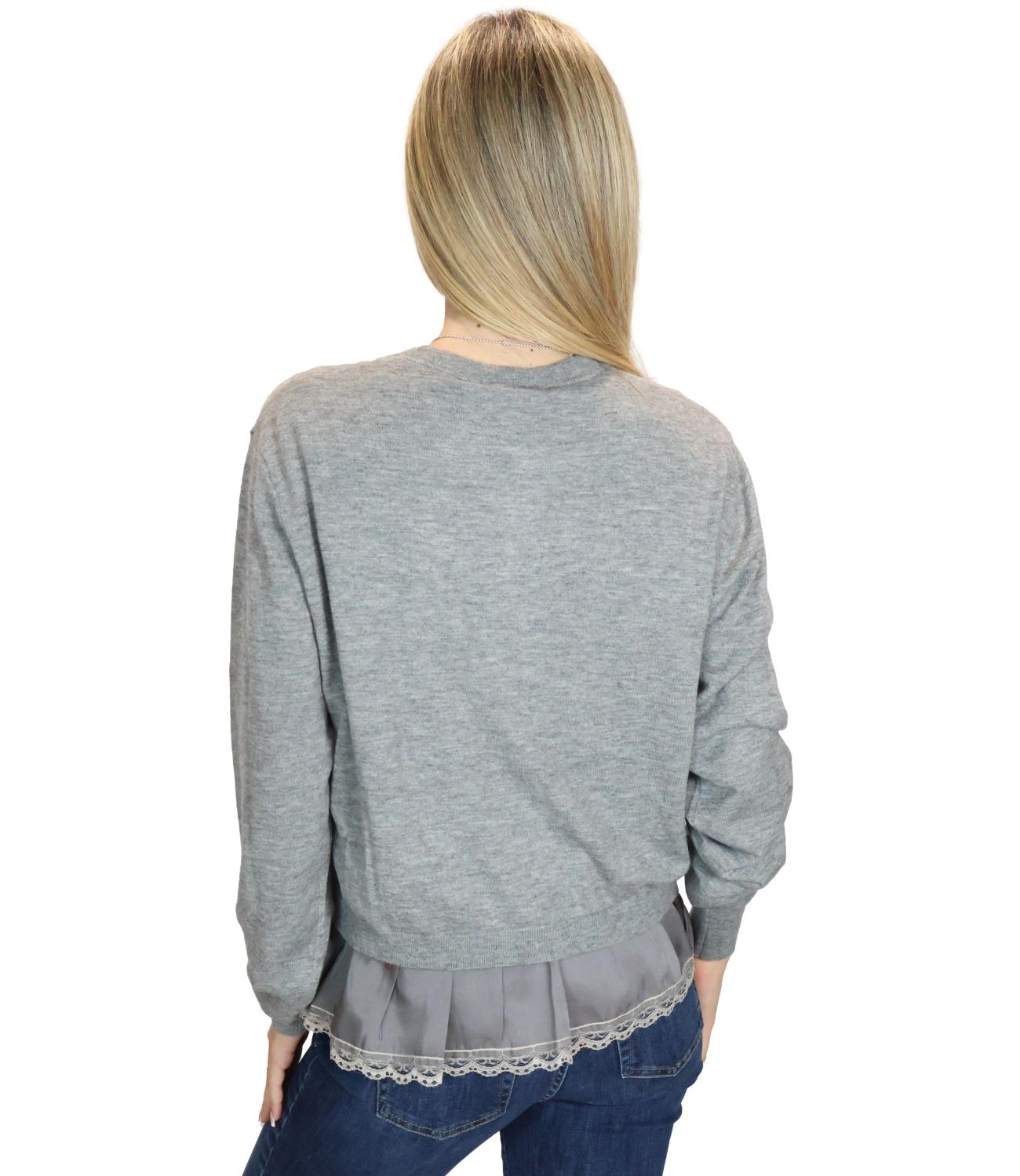 Maglia Liu jo WF6034MA16R Donna - Grigio Md.melange