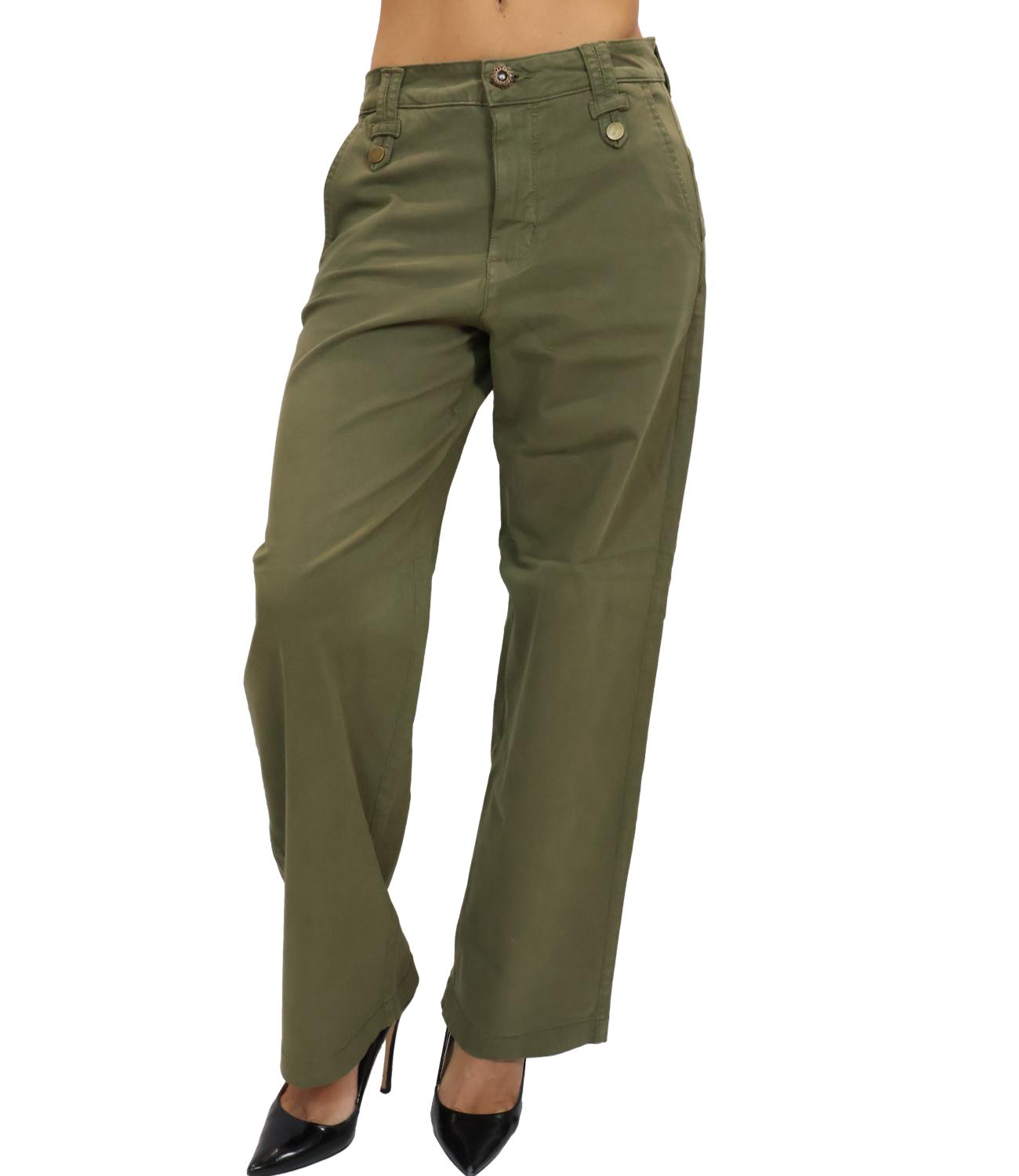 Pantalone Liu jo WF6125T709A Donna - Verde Alpino