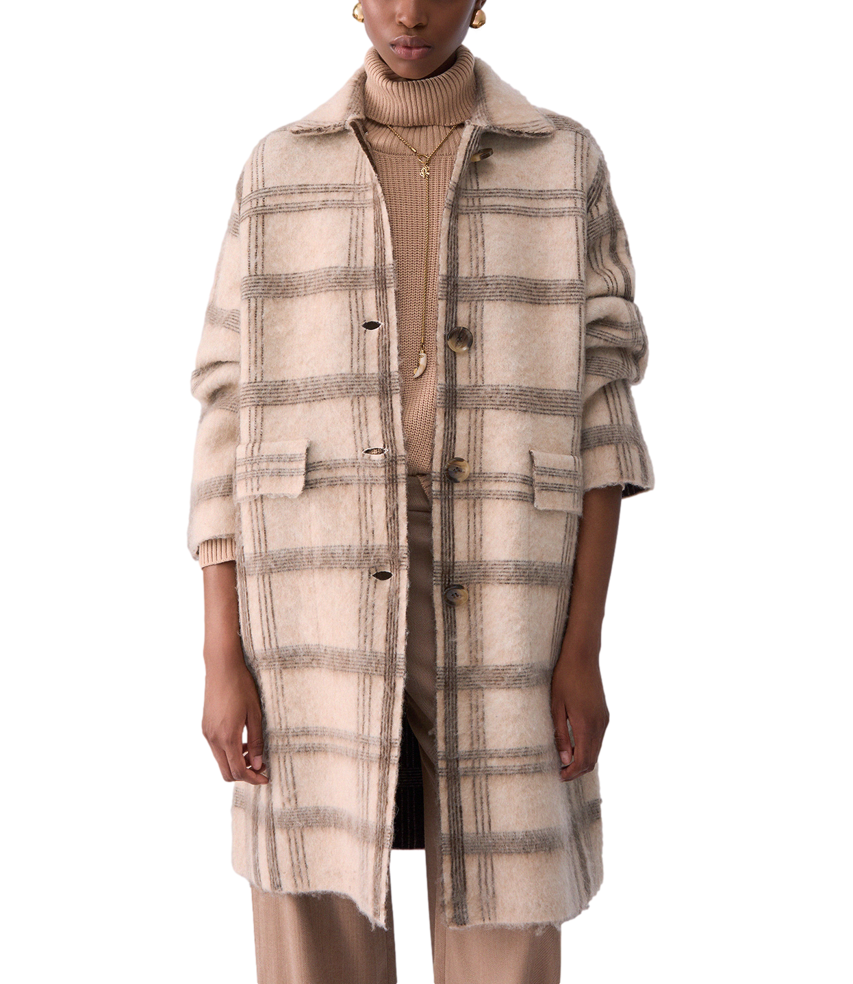 Cappotto Liu jo WF6190MA49S Donna - Jacq Brown Check