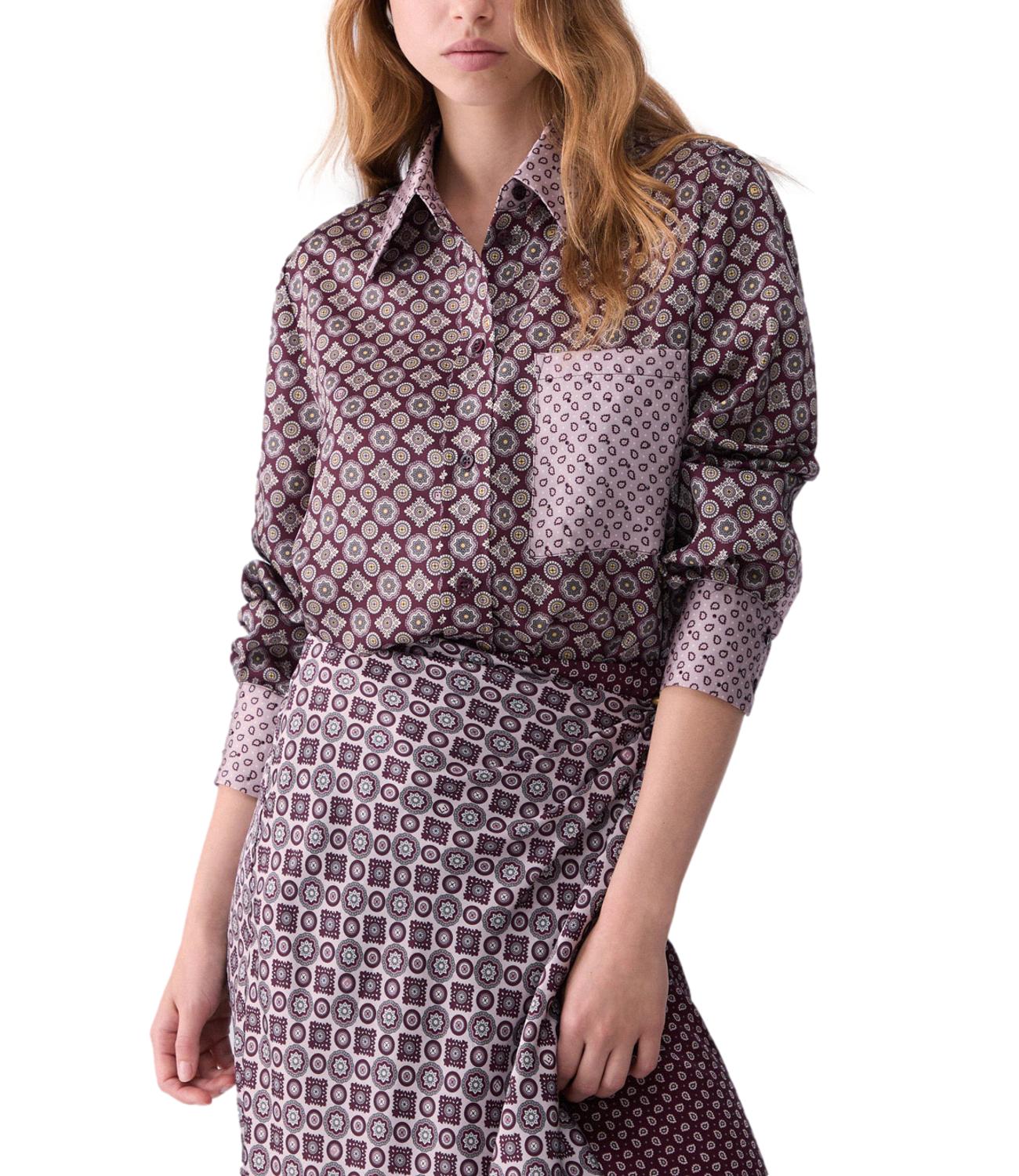 Camicia Liu jo WF6198TS531 Donna - Big Auberg Geom/sm L