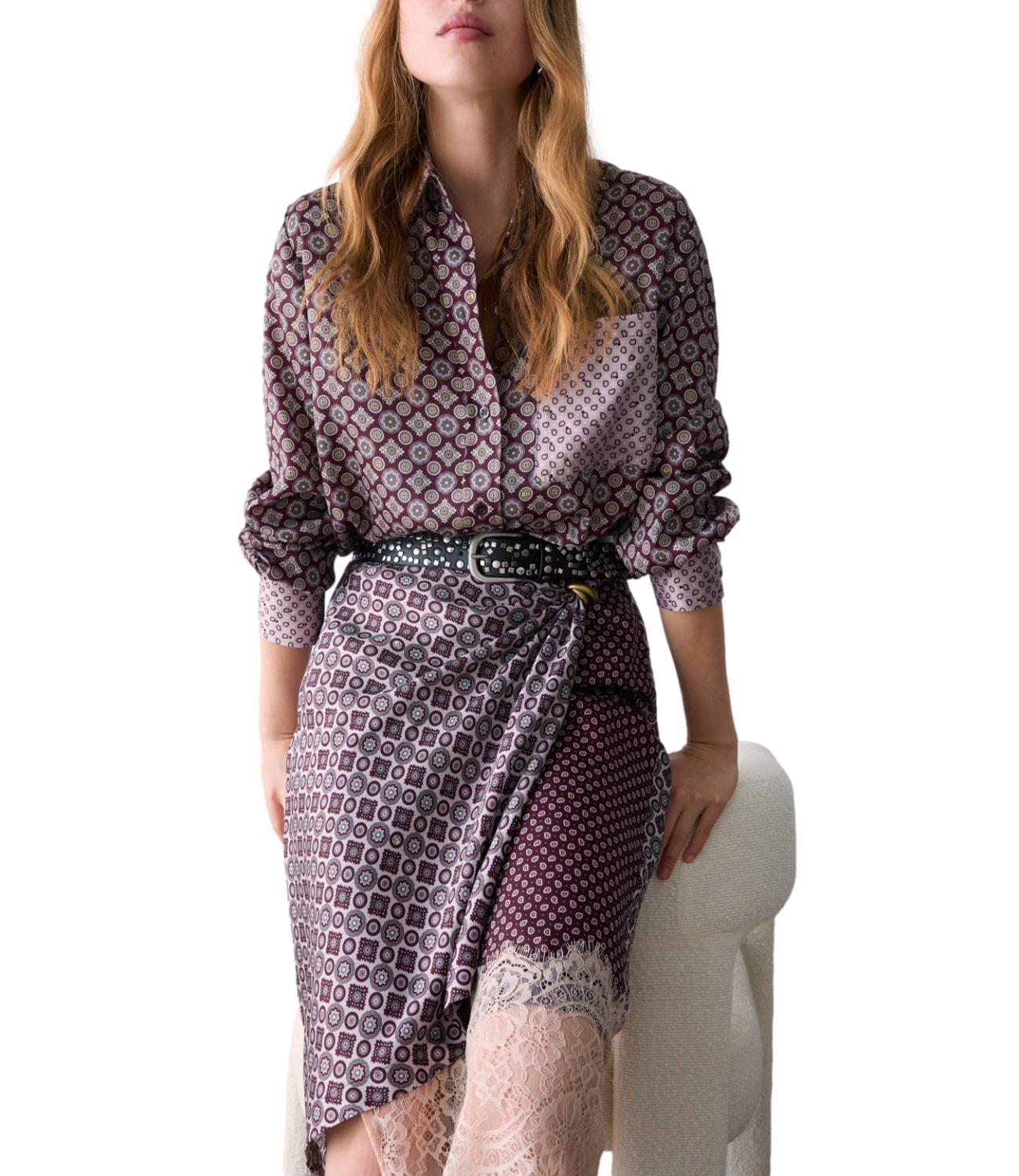Camicia Liu jo WF6198TS531 Donna - Big Auberg Geom/sm L