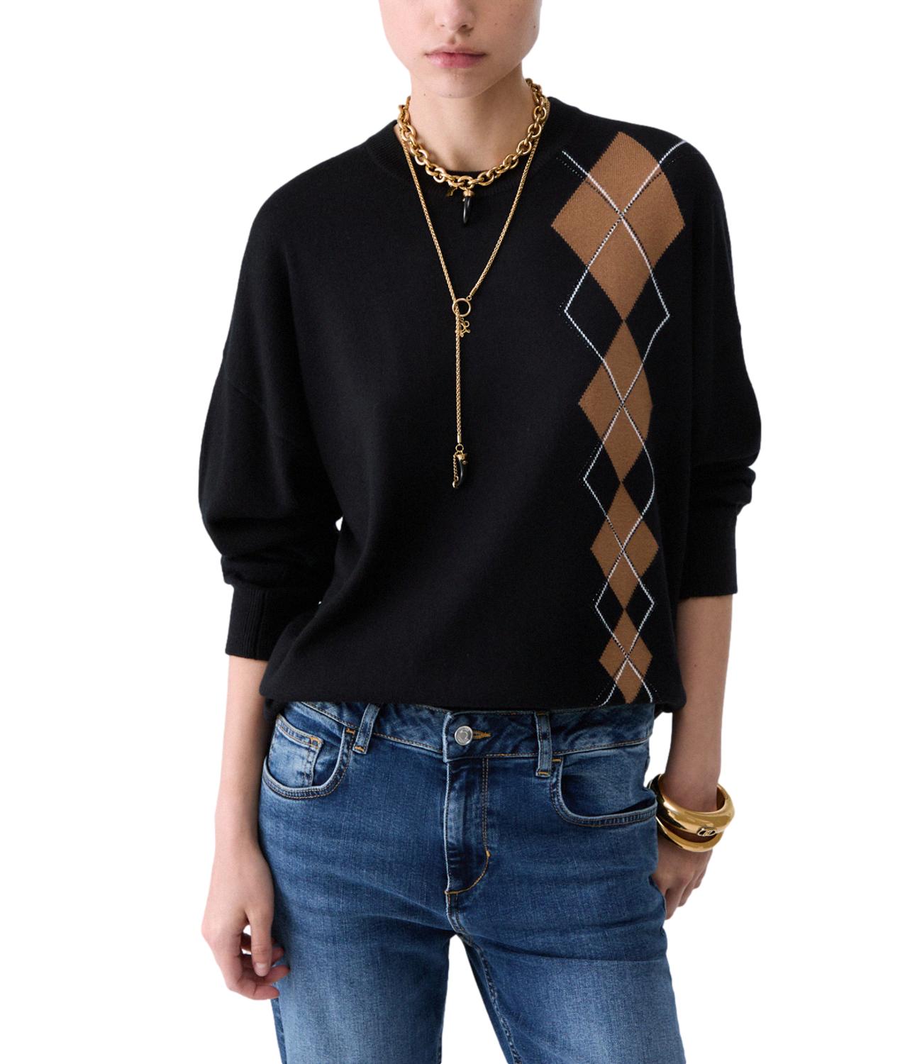 Maglia Liu jo WF6231MA16R Donna - Ballantyne Black/bei