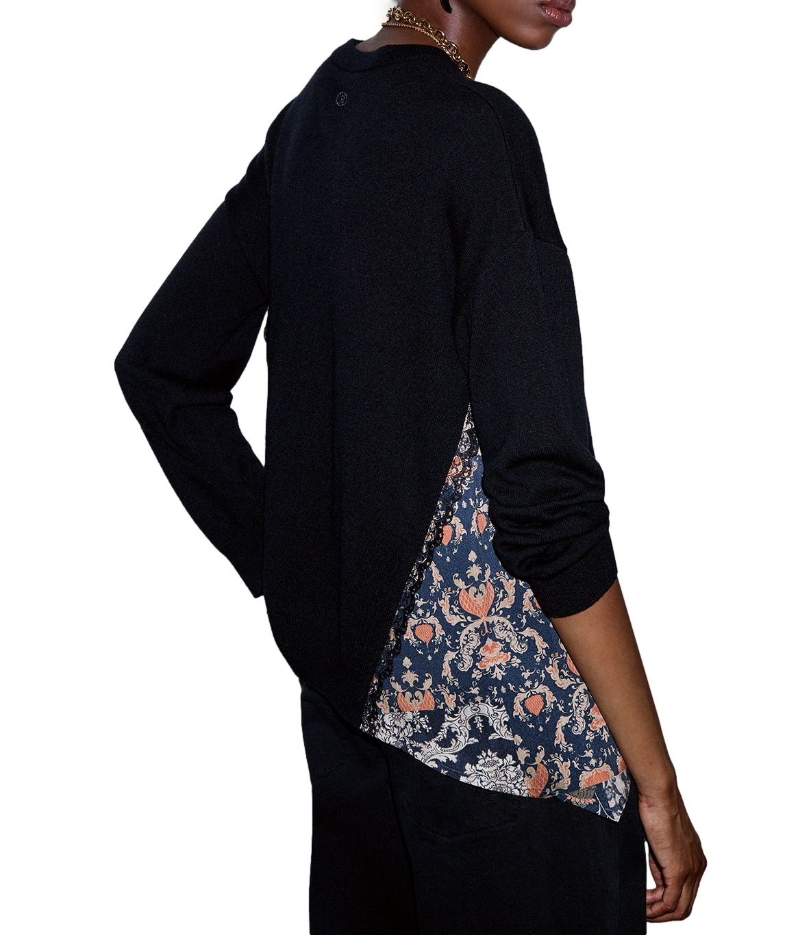 Maglia Liu jo WF6290MA16R Donna - Black/blossom Patch