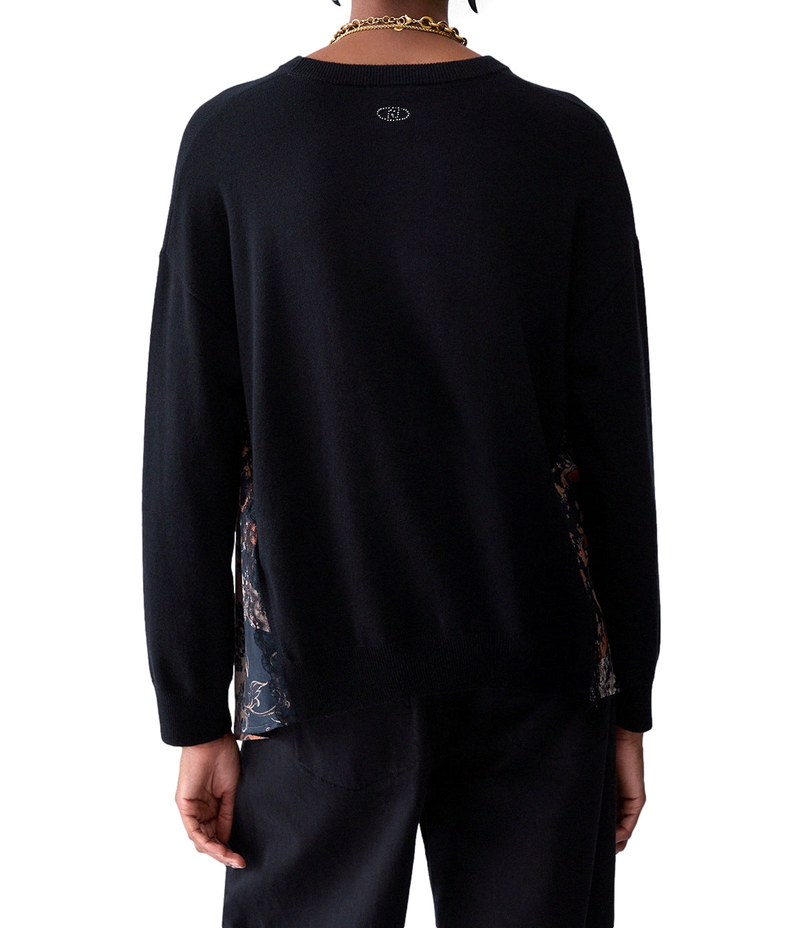 Maglia Liu jo WF6290MA16R Donna - Black/blossom Patch