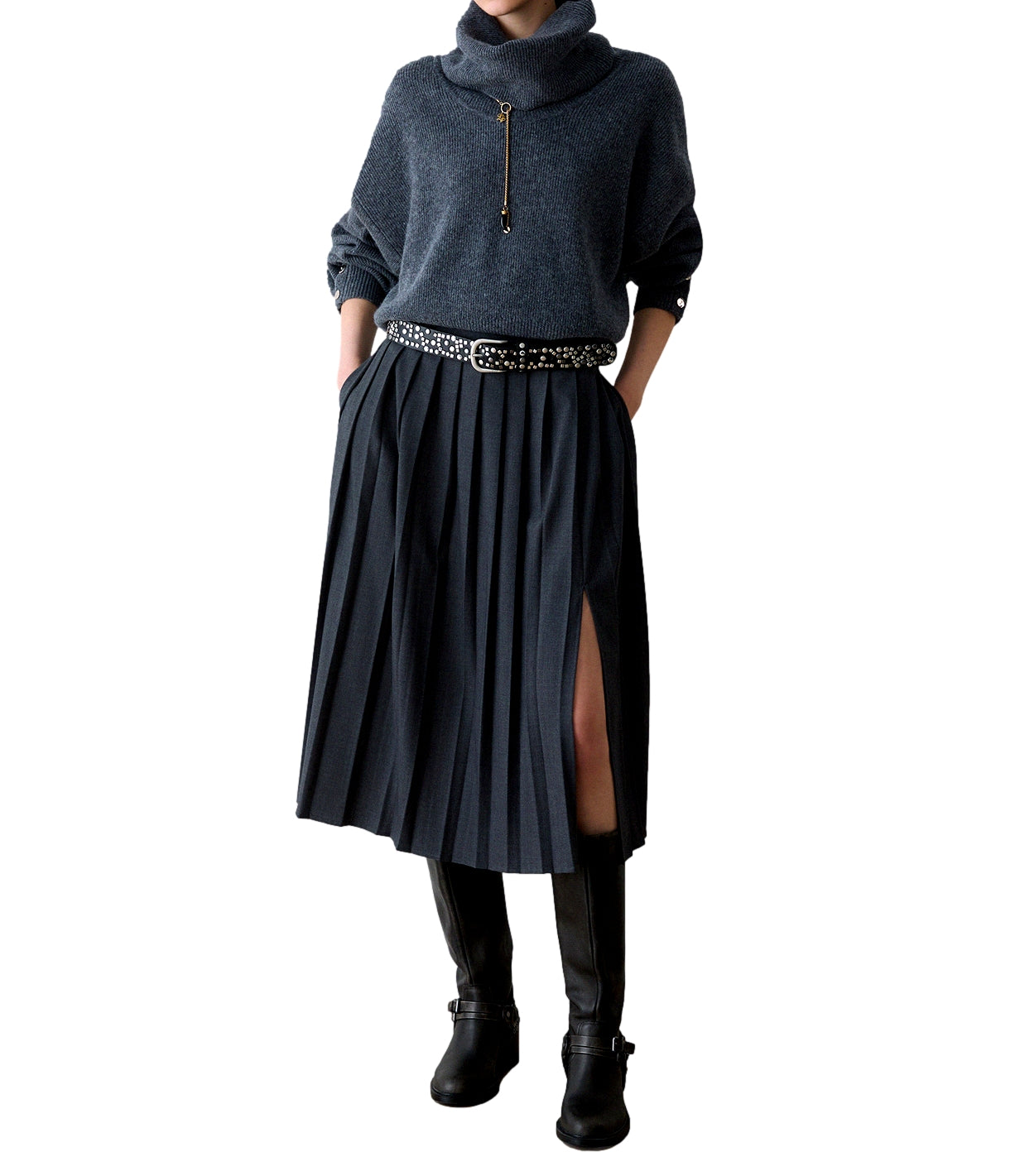 Gonna Liu jo WF6308T743A Donna - Dark Grey Melange