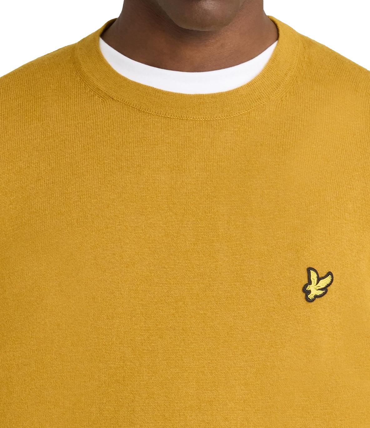 Pullover girocollo Lyle & Scott giallo bronze