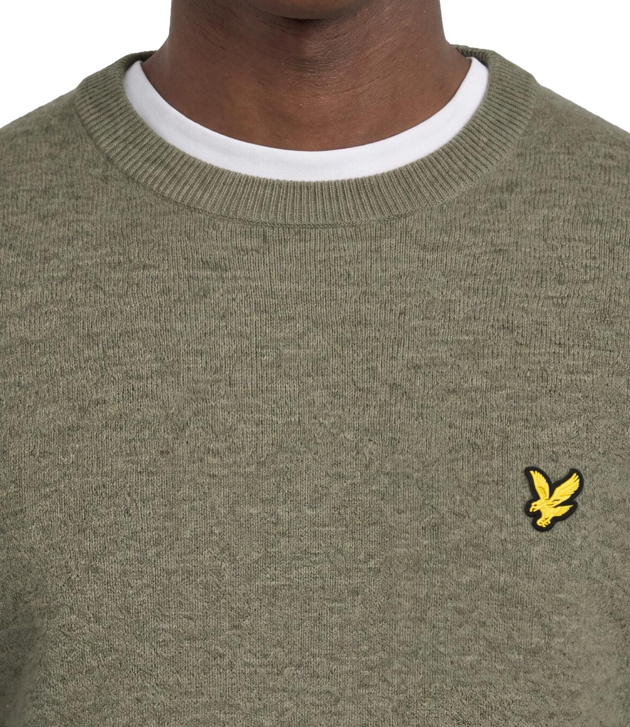 Maglia Lyle & Scott 263MLSKN2114VC Uomo - Khaki Smoke Marl