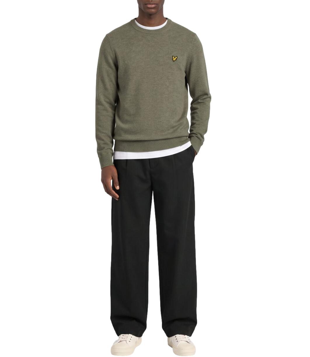 Maglia Lyle & Scott 263MLSKN2114VC Uomo - Khaki Smoke Marl