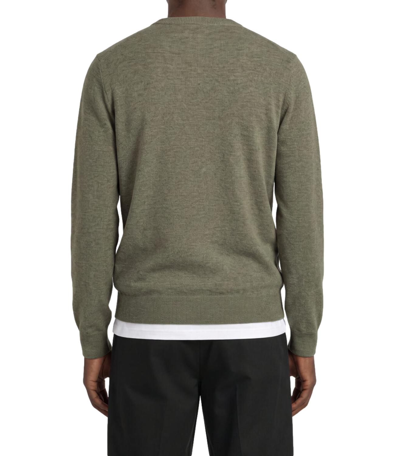 Maglia Lyle & Scott 263MLSKN2114VC Uomo - Khaki Smoke Marl